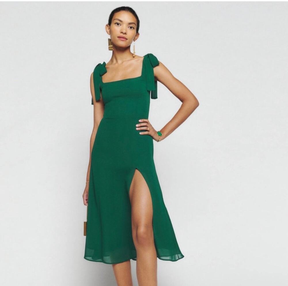 Reformation Twilight Emerald
Green Dress